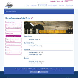 Página interior de ConservatorioVitoria.com